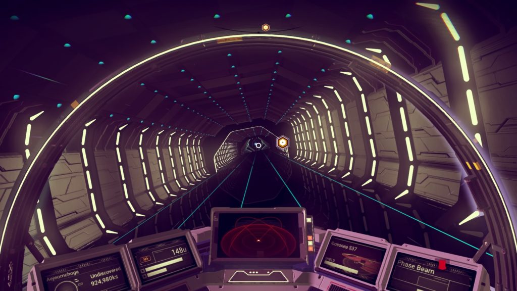 Landing in a space station