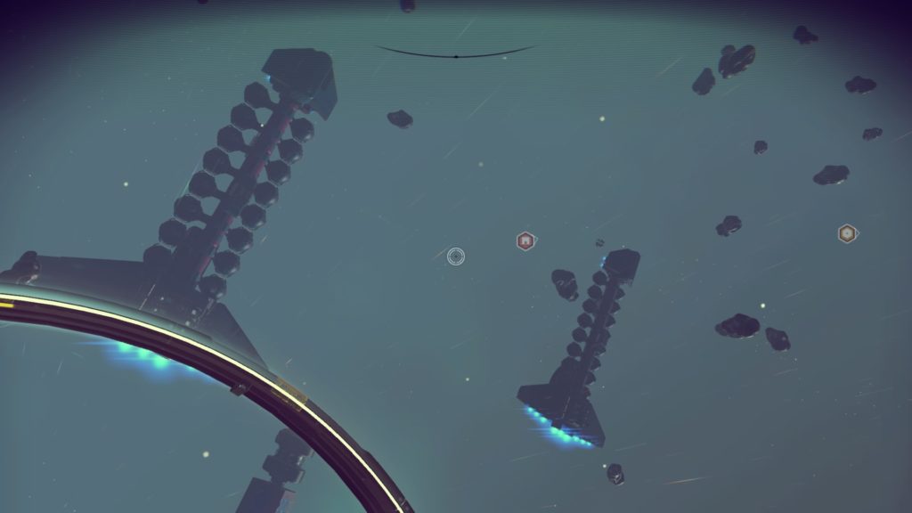 Some freighters in space I saved from pirates.