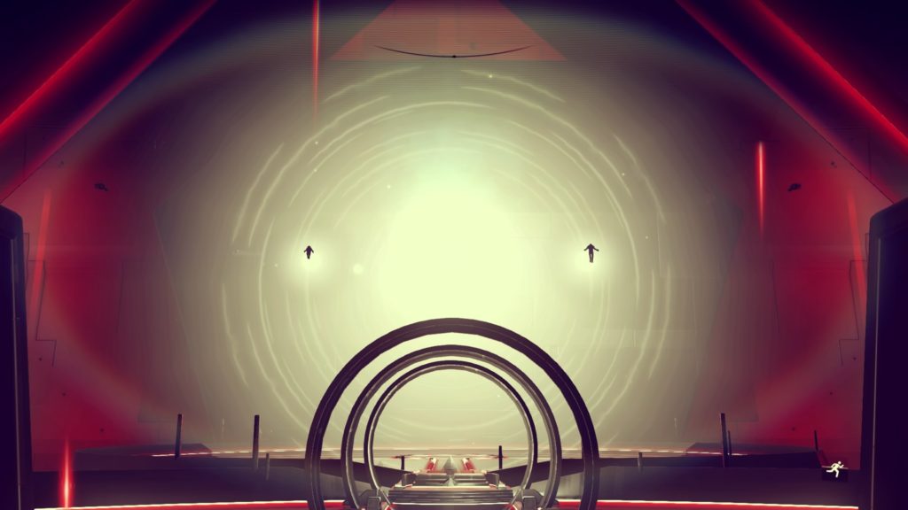 Gek on the left; Vy'keen on the right ... the Korvax in the middle hidden in a pulse of light
